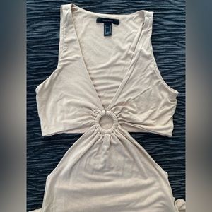 Forever 21 Nude Cutout Dress - Size Medium
